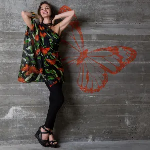Mariposa Silk Chiffon Scarf Wrap