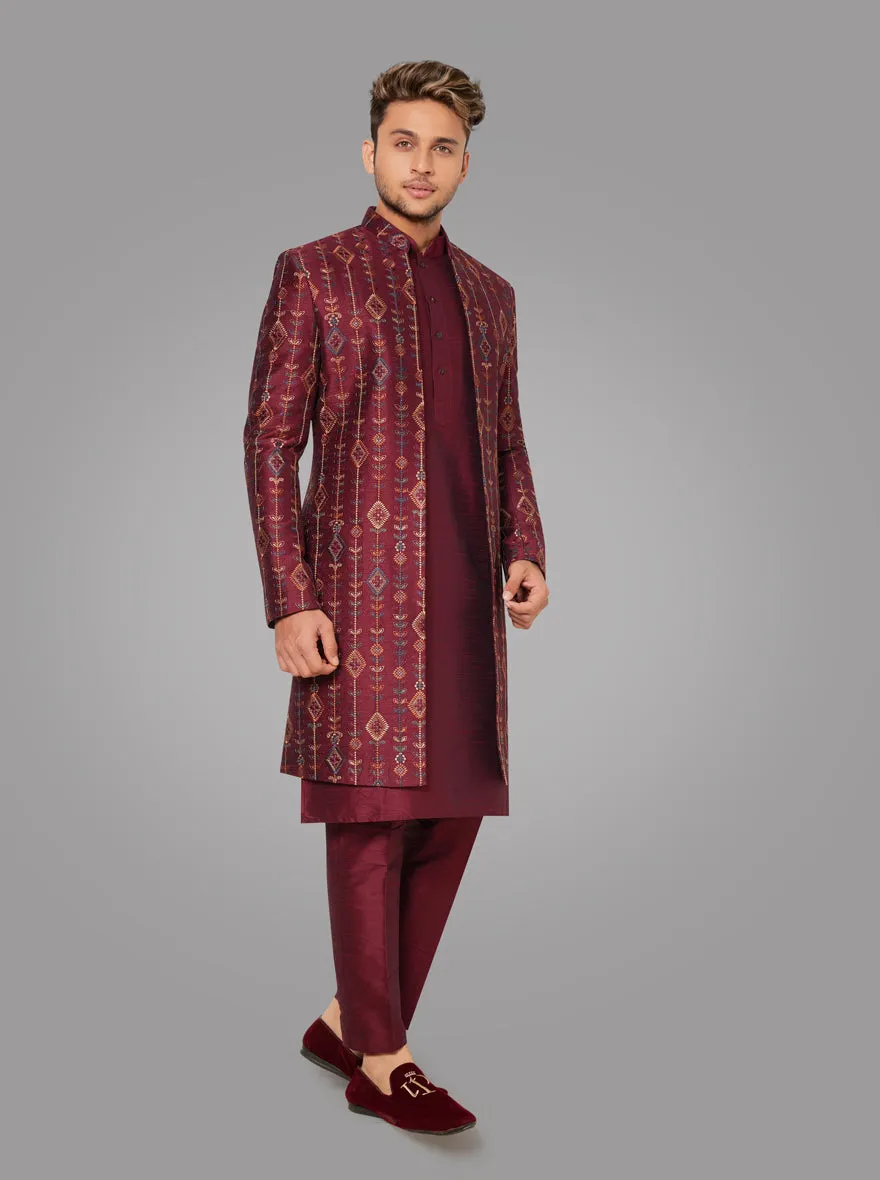 Maroon Indowestern | Azania