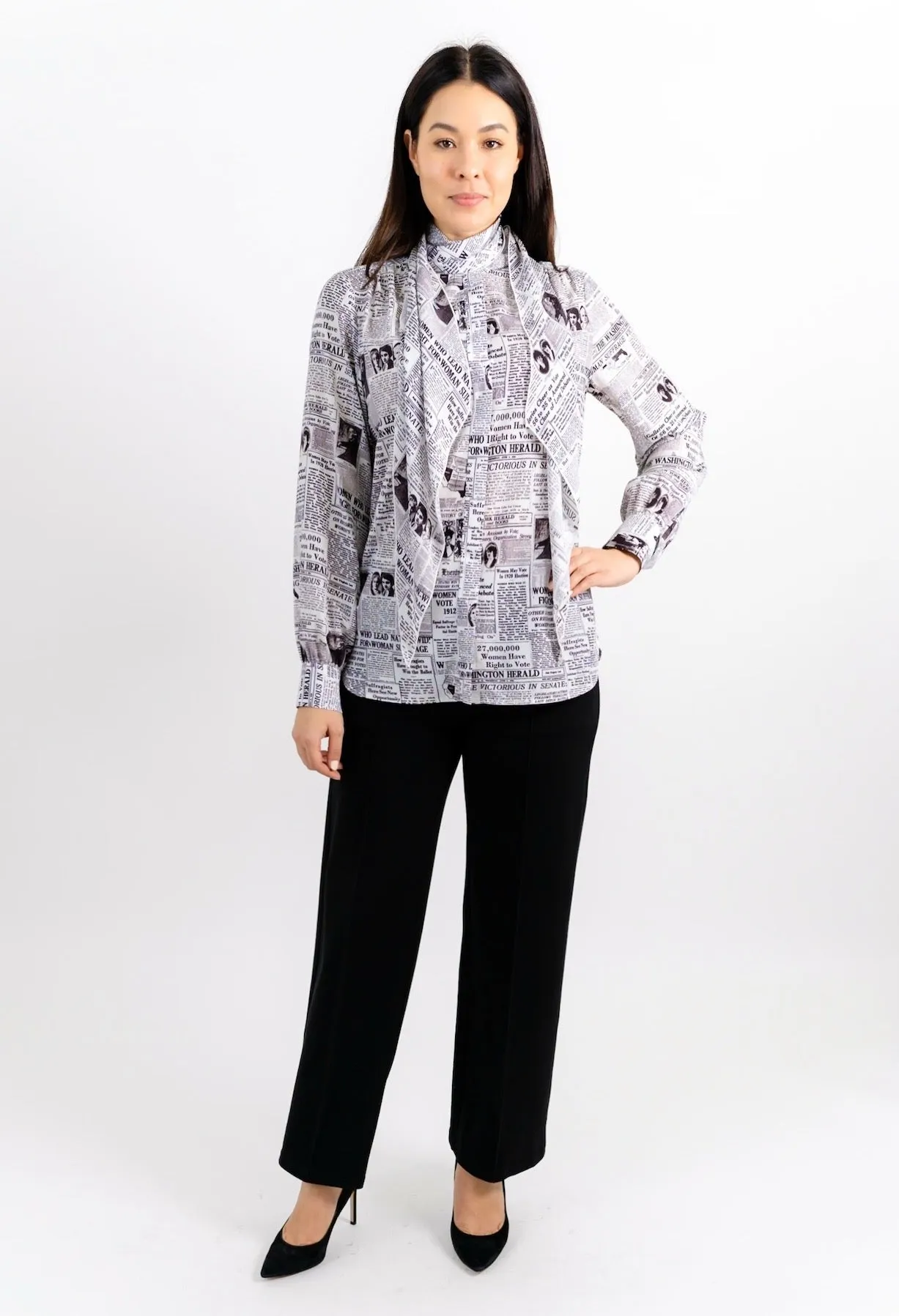 MARVEL BOW BLOUSE