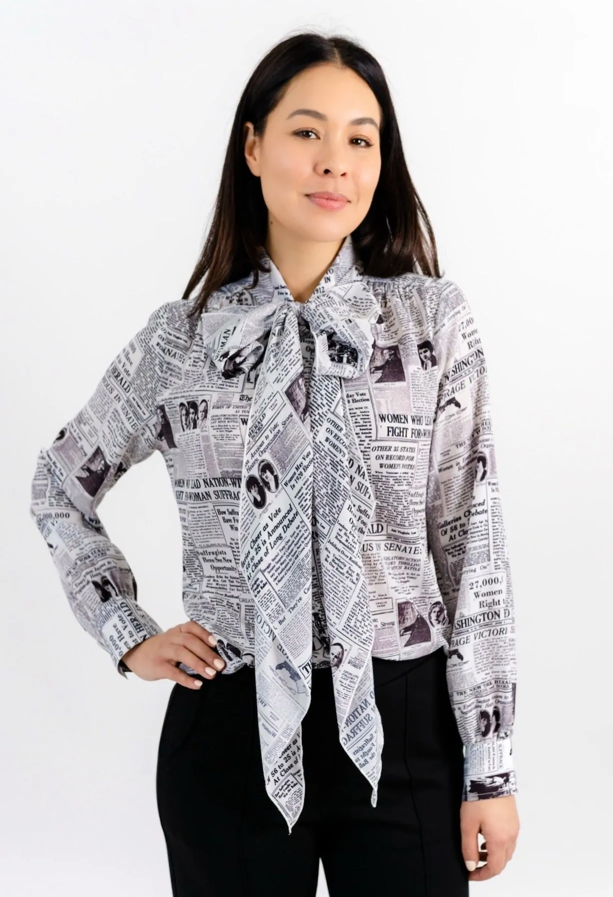 MARVEL BOW BLOUSE