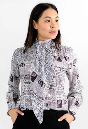 MARVEL BOW BLOUSE