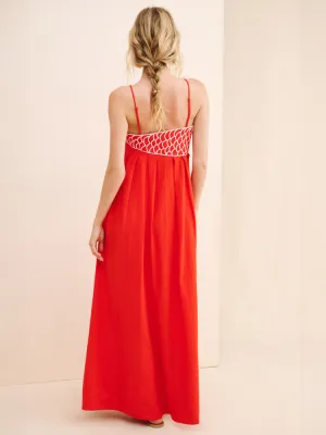 Maxi Belle™ | Women's Fish Print Maxi Dress | Lightweight Fabric, Sleeveless Design & Flowing Silhouette