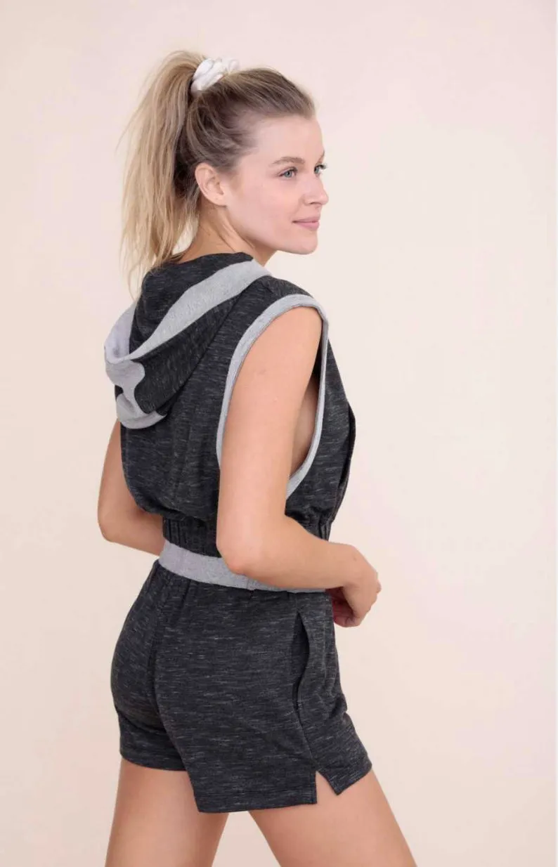 Melange Color Block Shorts