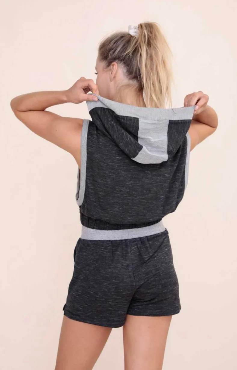 Melange Color Block Shorts