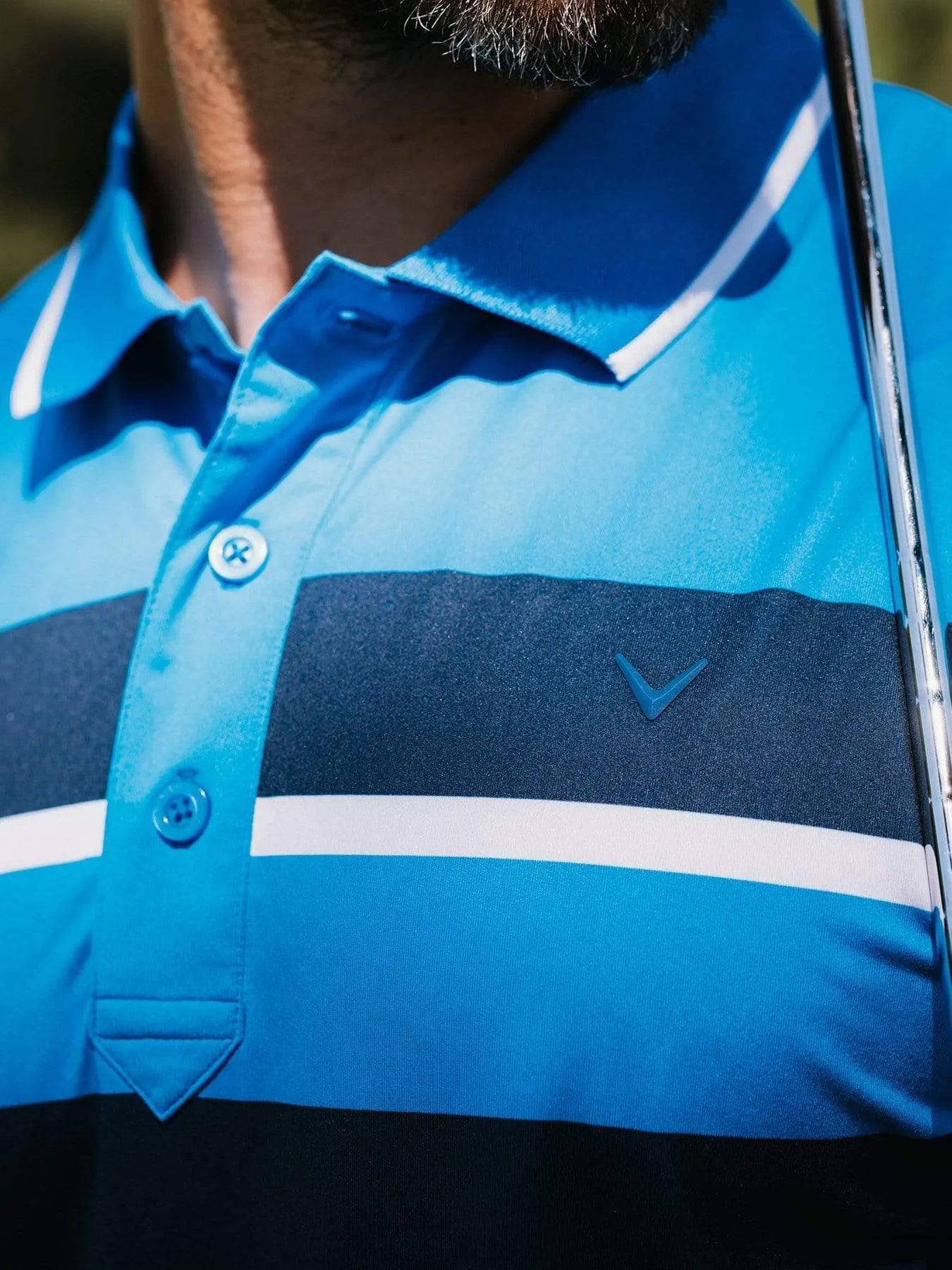 Mens Callaway X Chest Block Polo