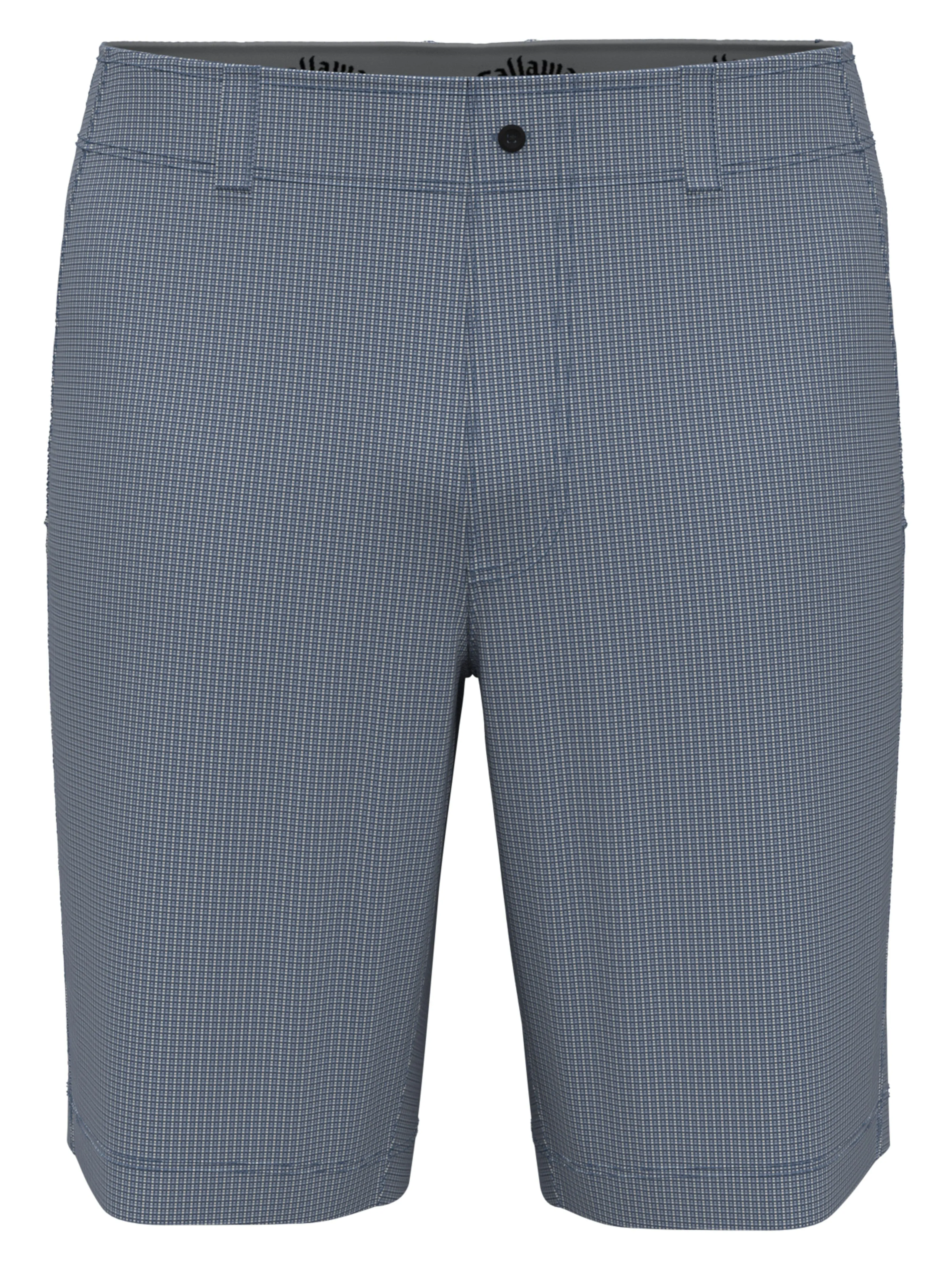 Mens Flat Front Mini Texture Print Golf Short
