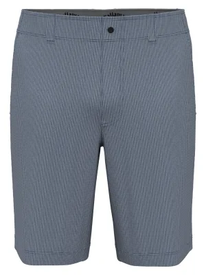Mens Flat Front Mini Texture Print Golf Short