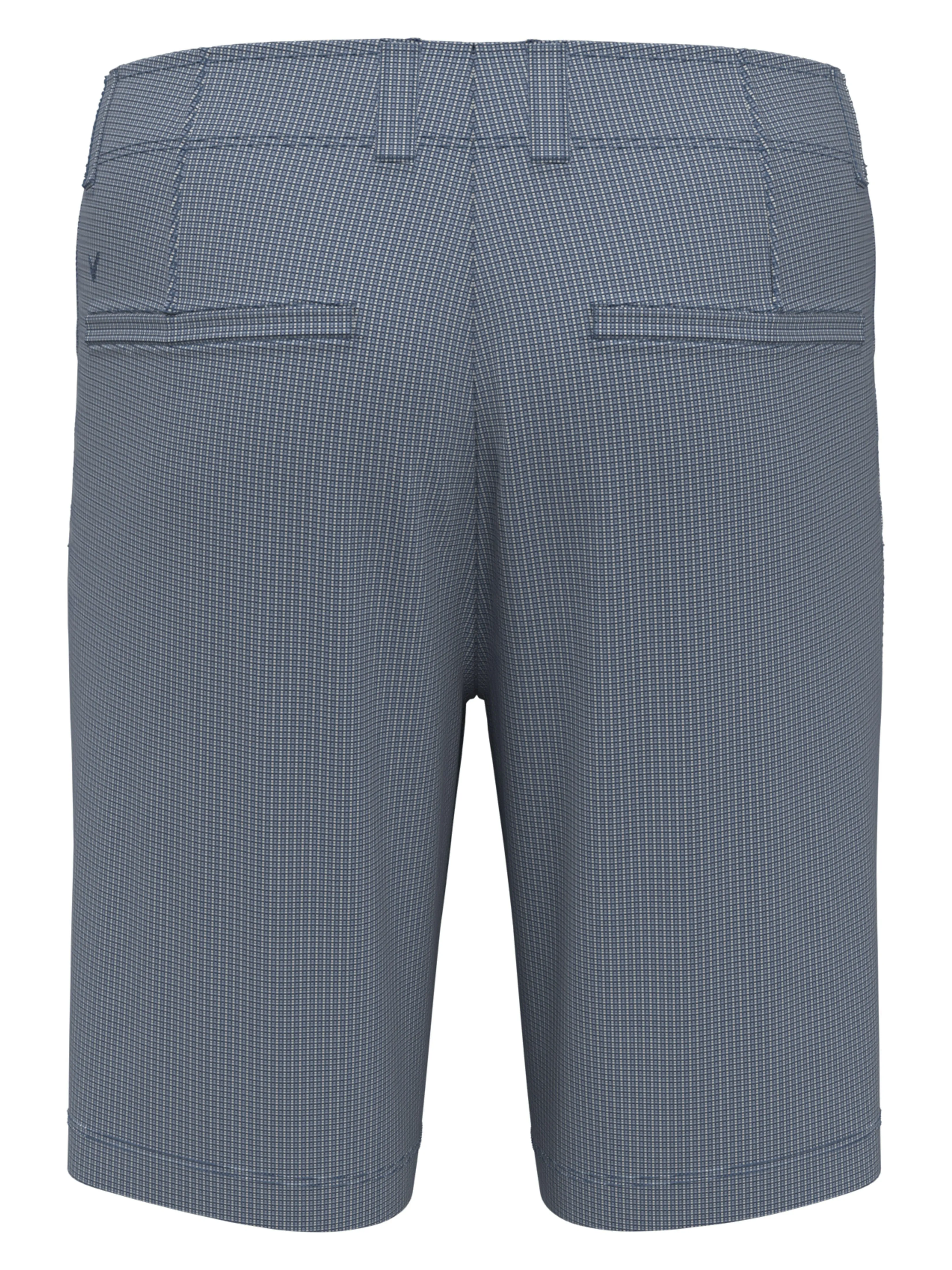 Mens Flat Front Mini Texture Print Golf Short