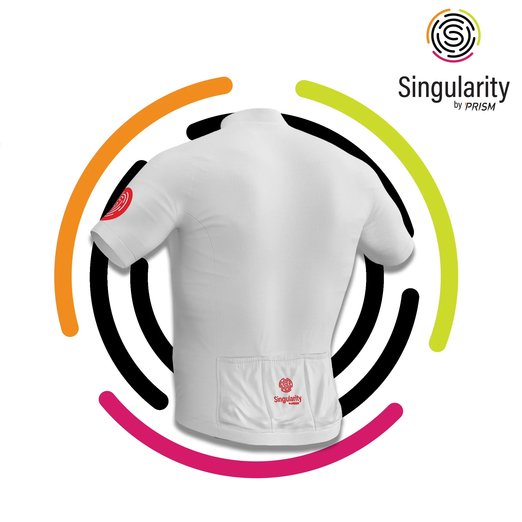 Men's Singularity Block Fire Engine Red Logo