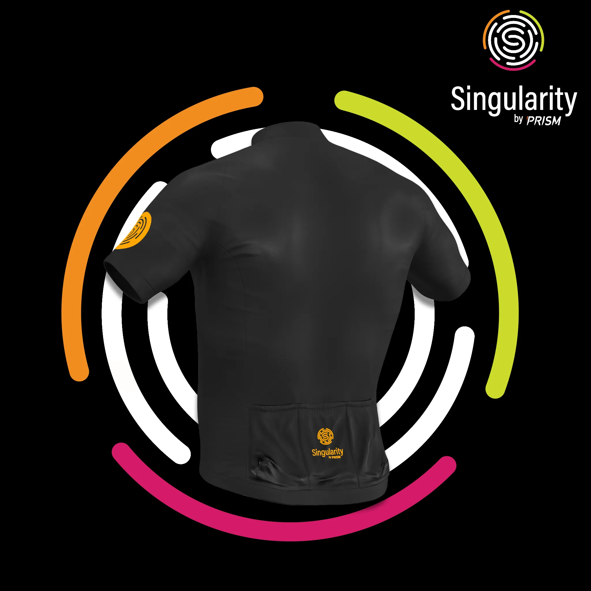 Men's Singularity Block Saffron Logo