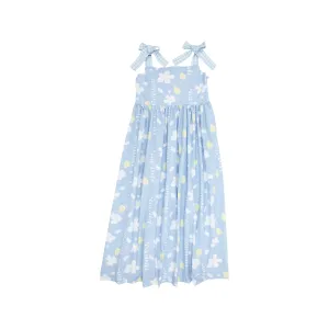 Midge Midi Dress (Women's) - Water Street Wisteria with Buckhead Blue Gingham