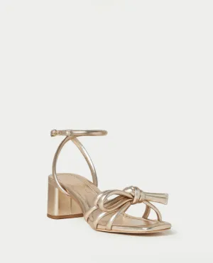 Mikel Mid Heel Bow Sandal