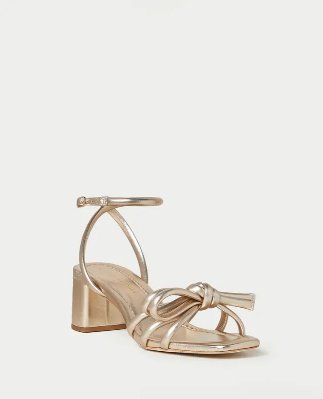 Mikel Mid Heel Bow Sandal