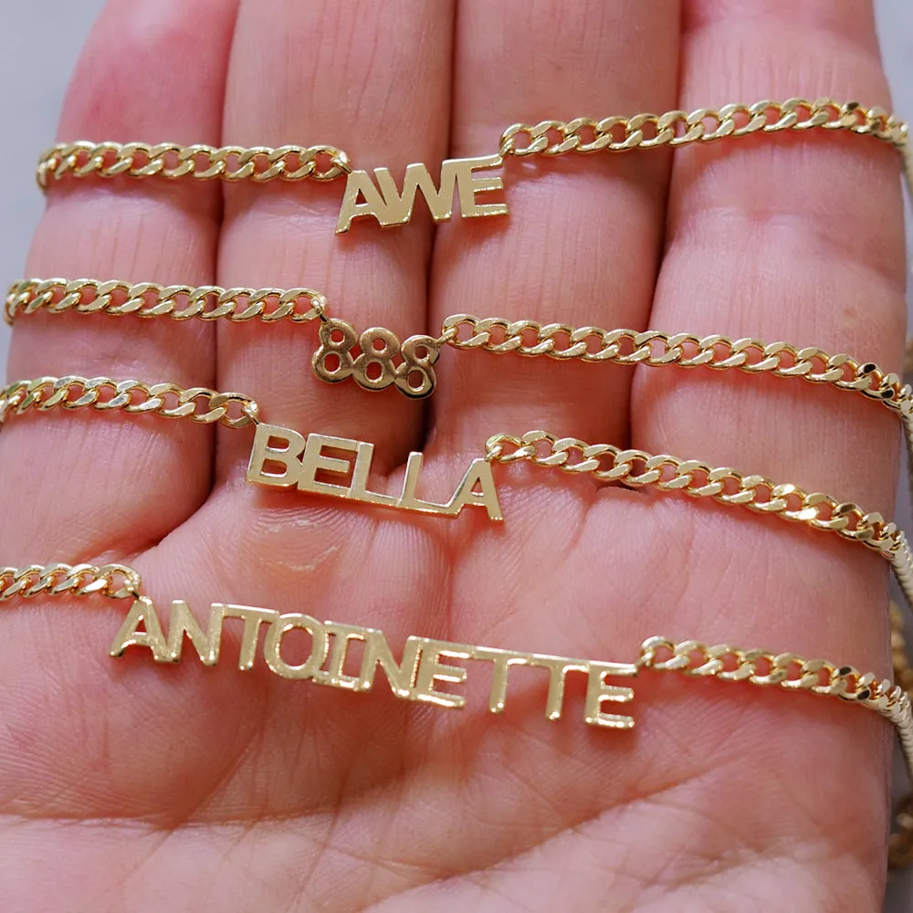 MINI BLOCK NAME NECKLACE
