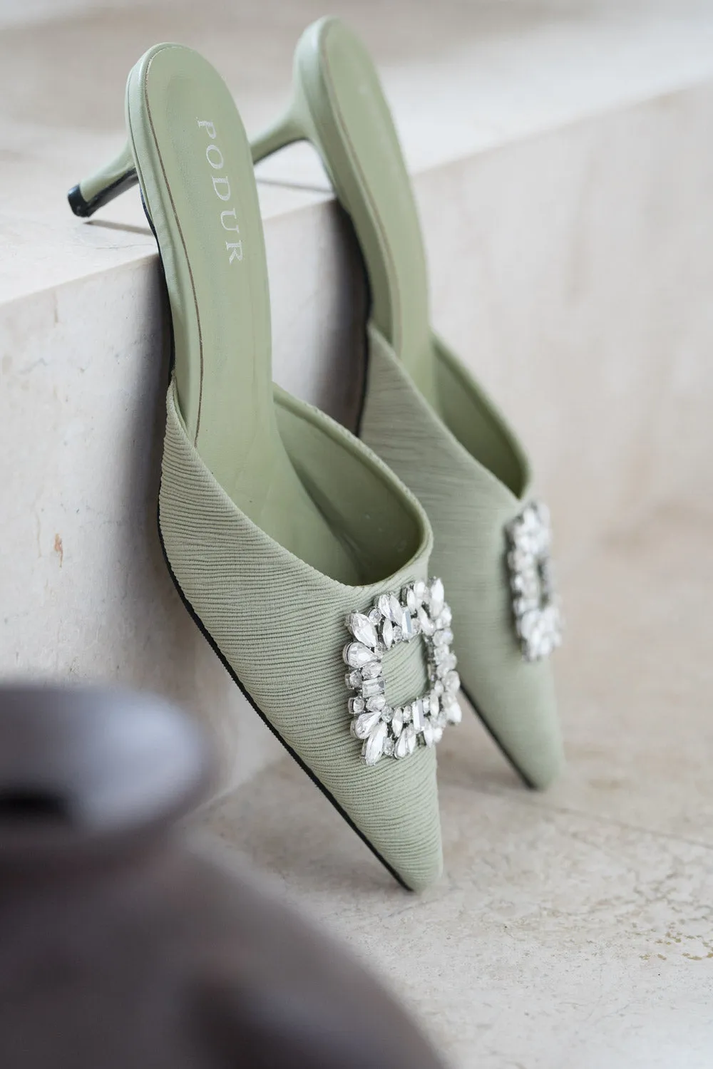 Mint mist mini heel