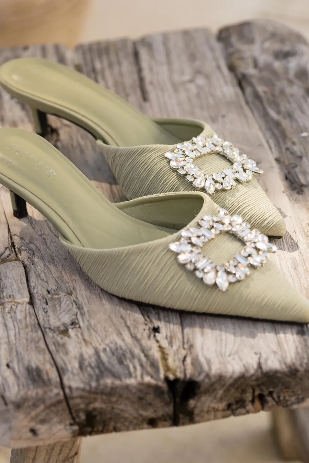 Mint mist mini heel