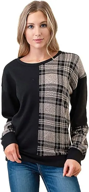 MINT PLUS PINK Womens Long Sleeve Sweater