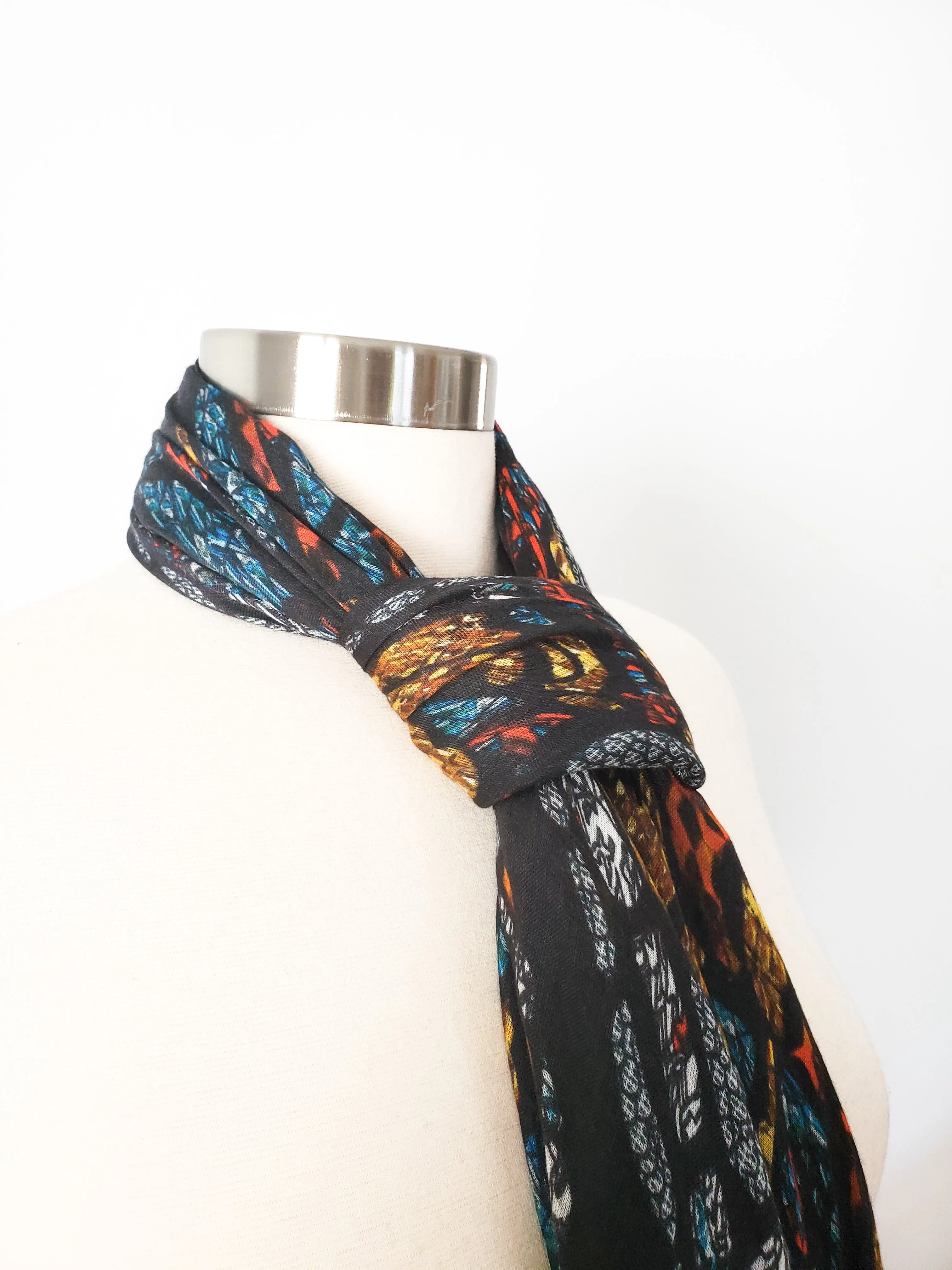 Mith Black Modal Scarf