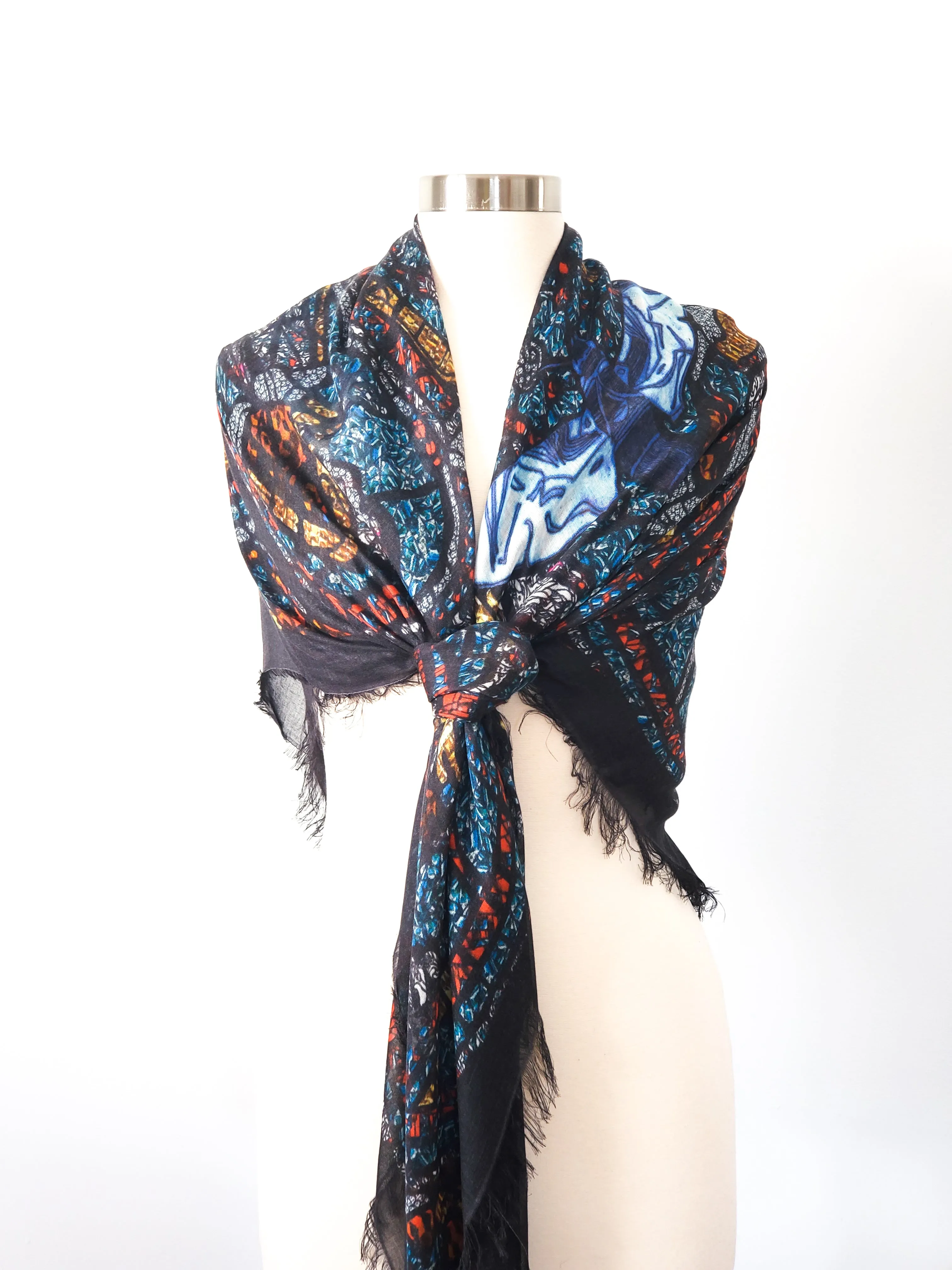 Mith Black Modal Scarf