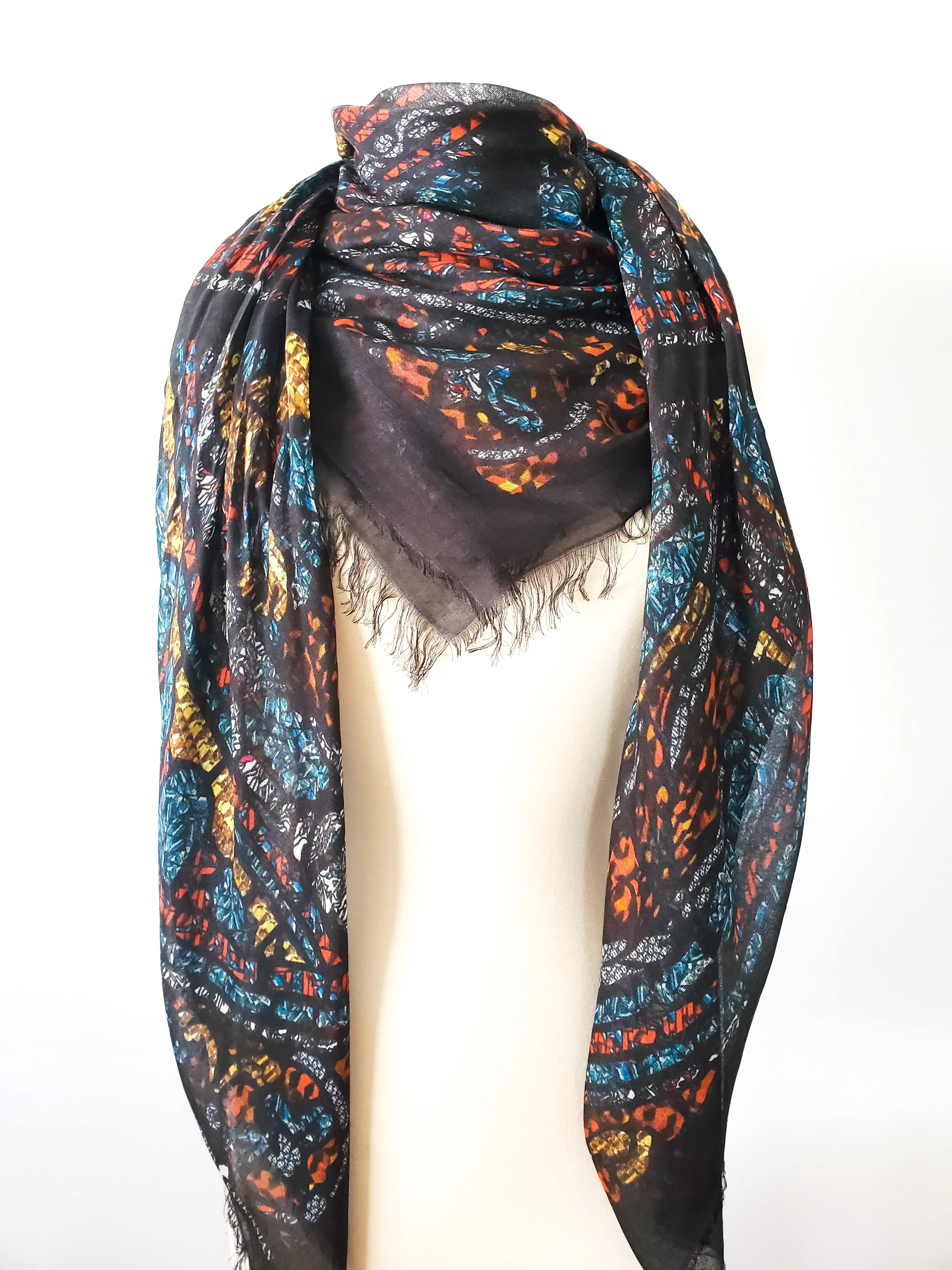 Mith Black Modal Scarf