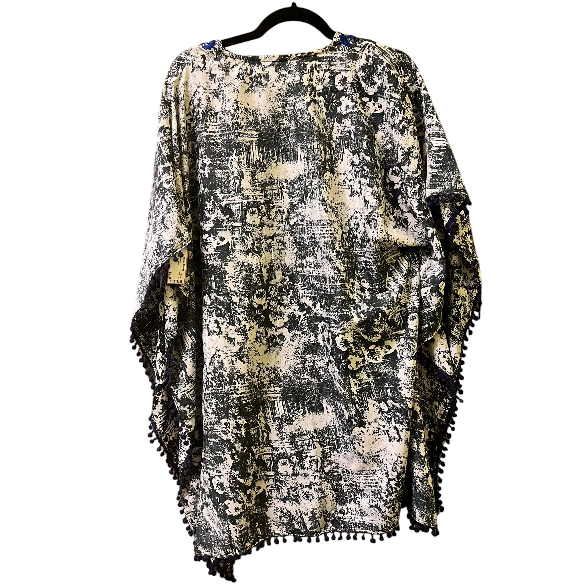 Mix Nouveau Black Print Coverup Women's Size S