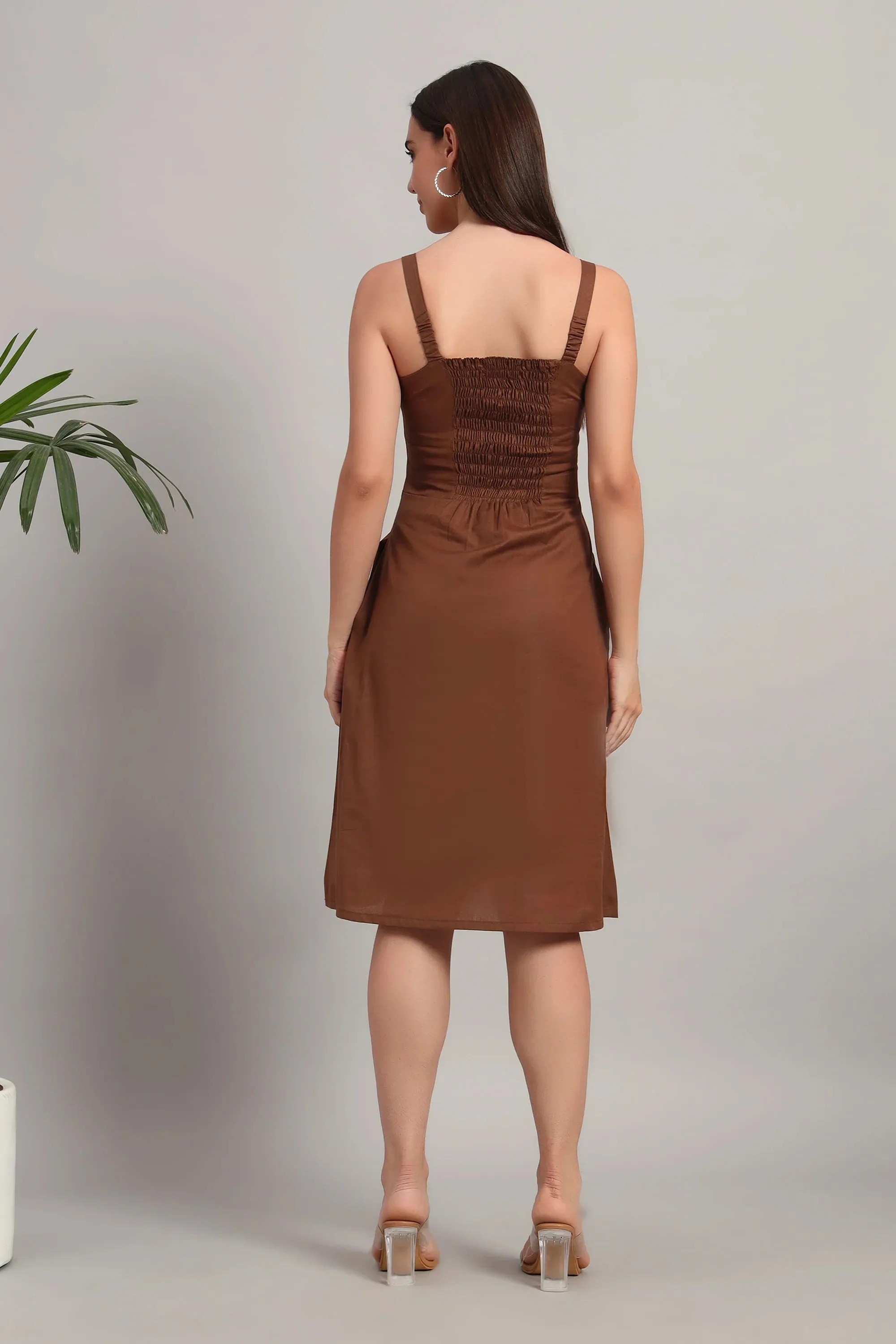 Mocha Muse Midi Dress