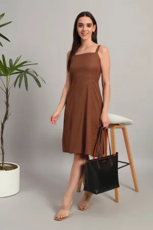 Mocha Muse Midi Dress