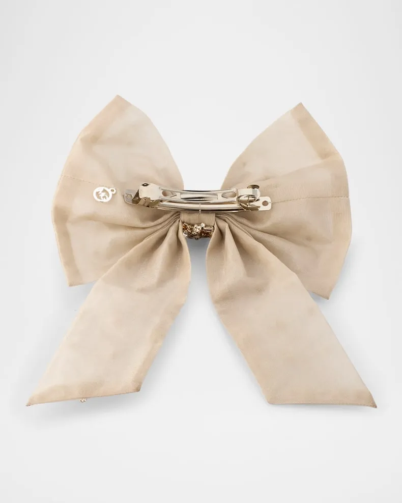 Monroe Bow (Silver Glitter)