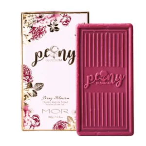 MOR Peony Blossom Boxed Triple-Milled Soap 180g