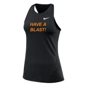 MOSSA Nike Women's All Over Mesh Tank (black) - Blast Tagline Logo