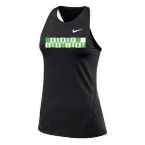MOSSA Nike Women's All Over Mesh Tank (black) - Centergy Checker Logo