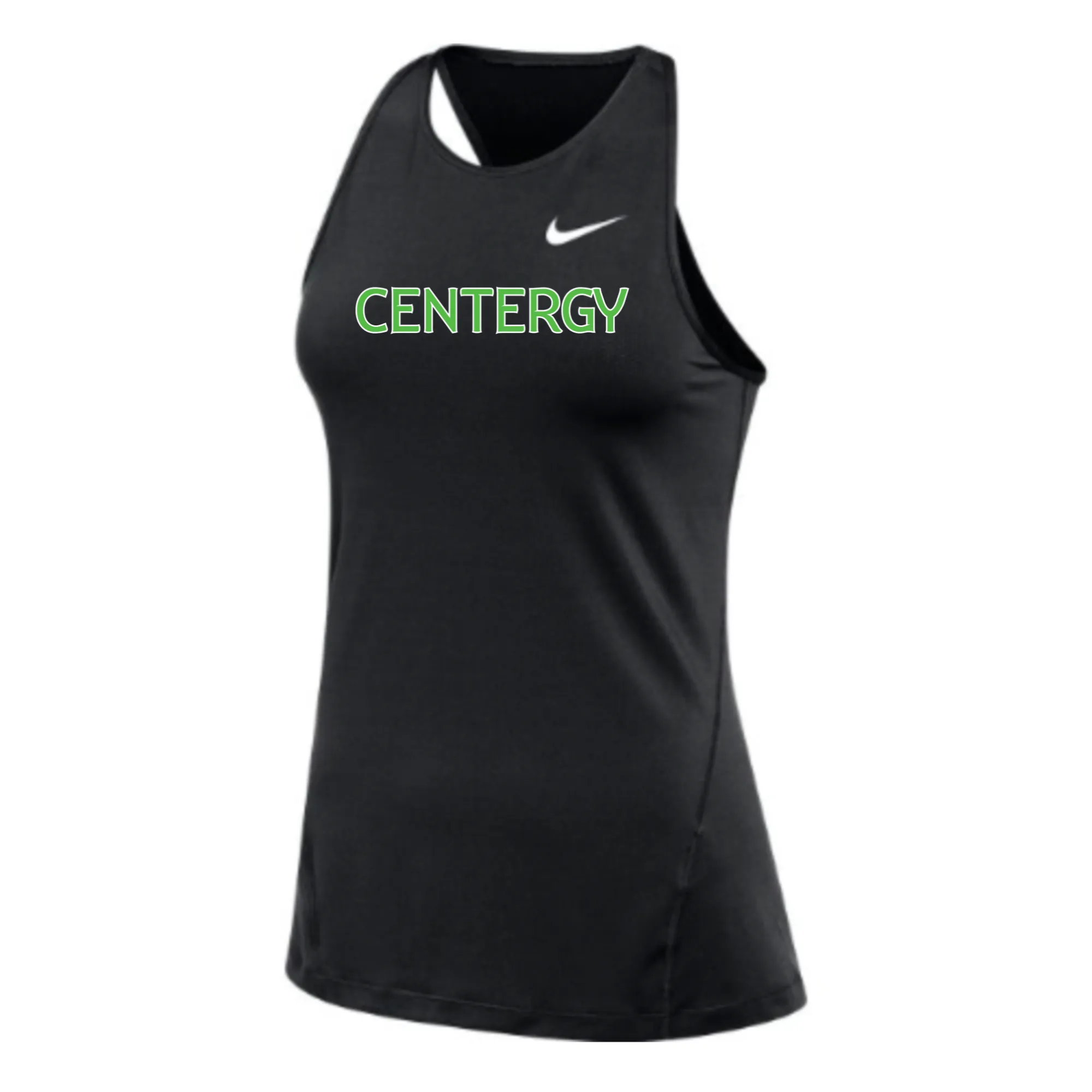 MOSSA Nike Women's All Over Mesh Tank (black) - Centergy Standard Logo
