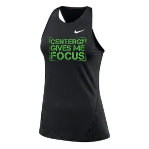 MOSSA Nike Women's All Over Mesh Tank (black) - Centergy Stencil GIVES ME Logo