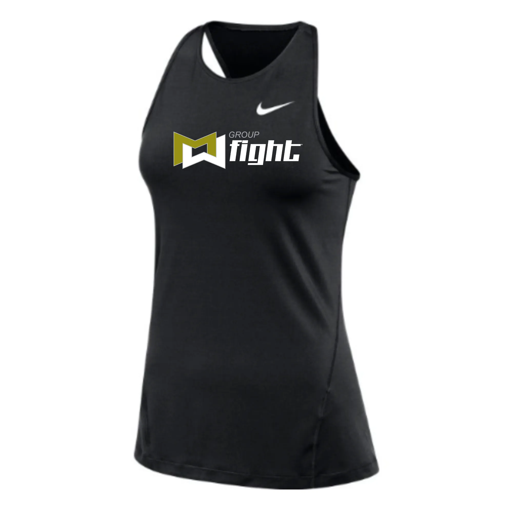 MOSSA Nike Women's All Over Mesh Tank (black) - Fight Full Icon Logo