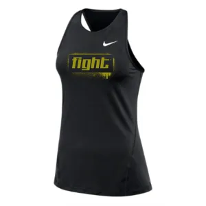 MOSSA Nike Women's All Over Mesh Tank (black) - Fight Graffiti Logo