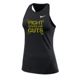 MOSSA Nike Women's All Over Mesh Tank (black) - Fight Stencil GIVES ME Logo