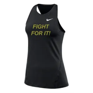 MOSSA Nike Women's All Over Mesh Tank (black) - Fight Tagline Logo
