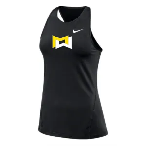 MOSSA Nike Women's All Over Mesh Tank (black) - R30 "M" Icon Logo
