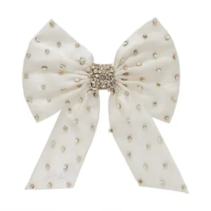 Mrs. Grace Bow Hairclip (White)