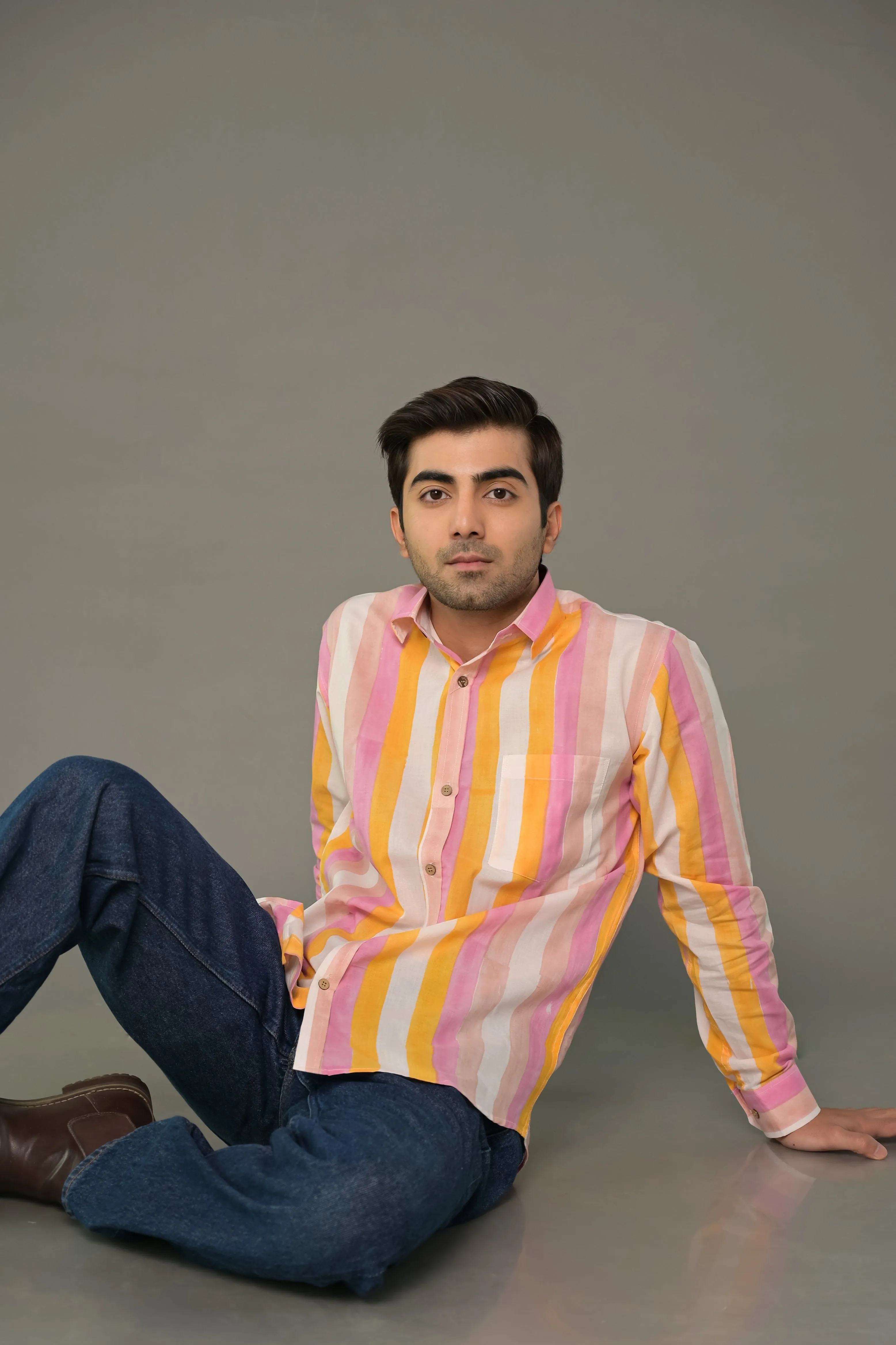 Multicolour Striped Cotton Shirt
