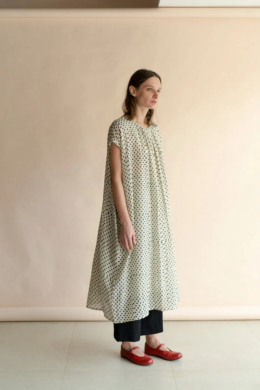 New All Season Dress Cotton Silk Mimi Polka-R.B.-Fashion Edit Runaway Bicycle