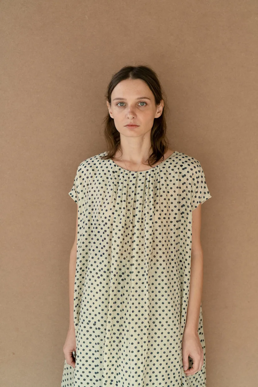 New All Season Dress Cotton Silk Mimi Polka-R.B.-Fashion Edit Runaway Bicycle