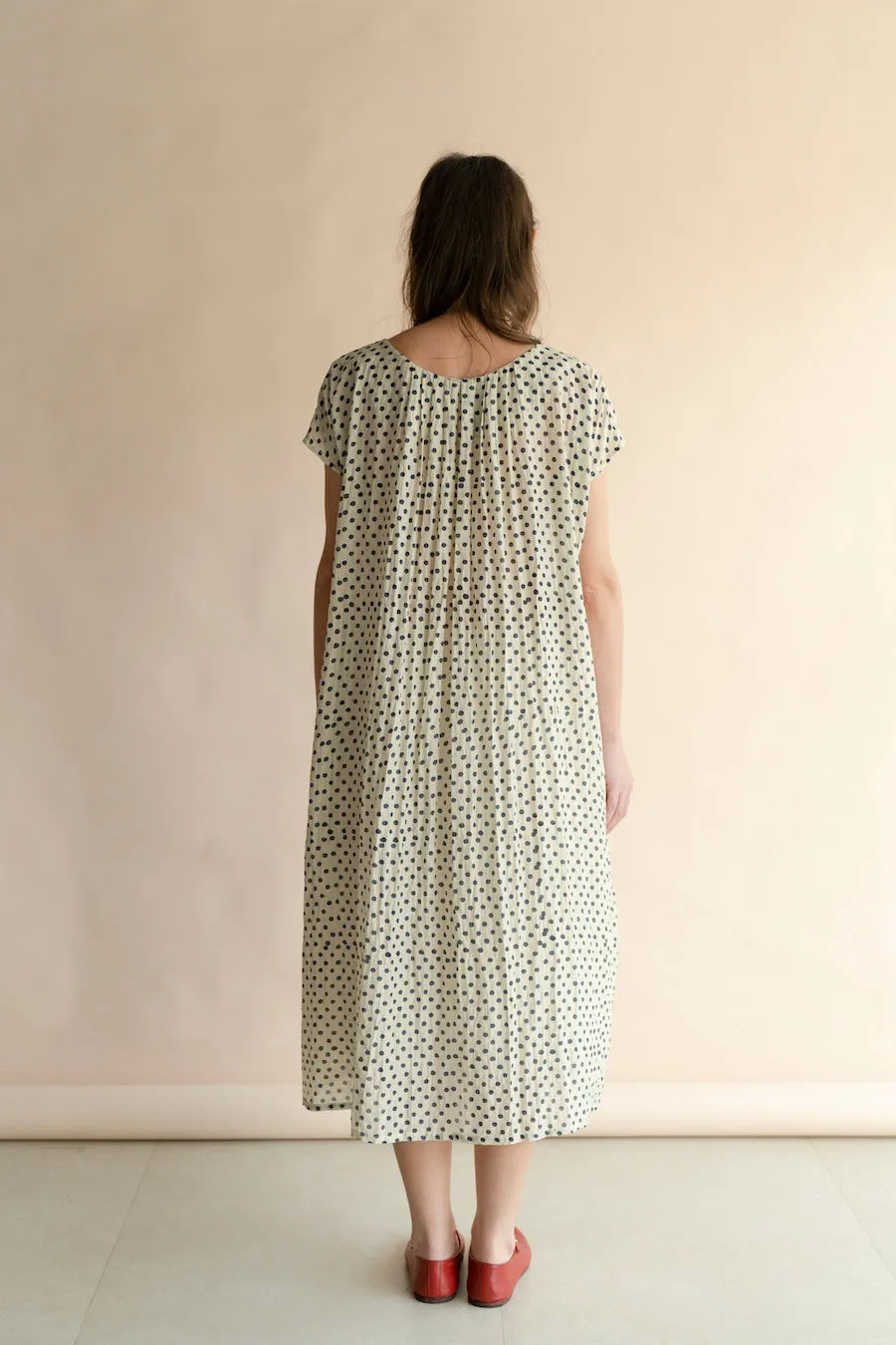 New All Season Dress Cotton Silk Mimi Polka-R.B.-Fashion Edit Runaway Bicycle