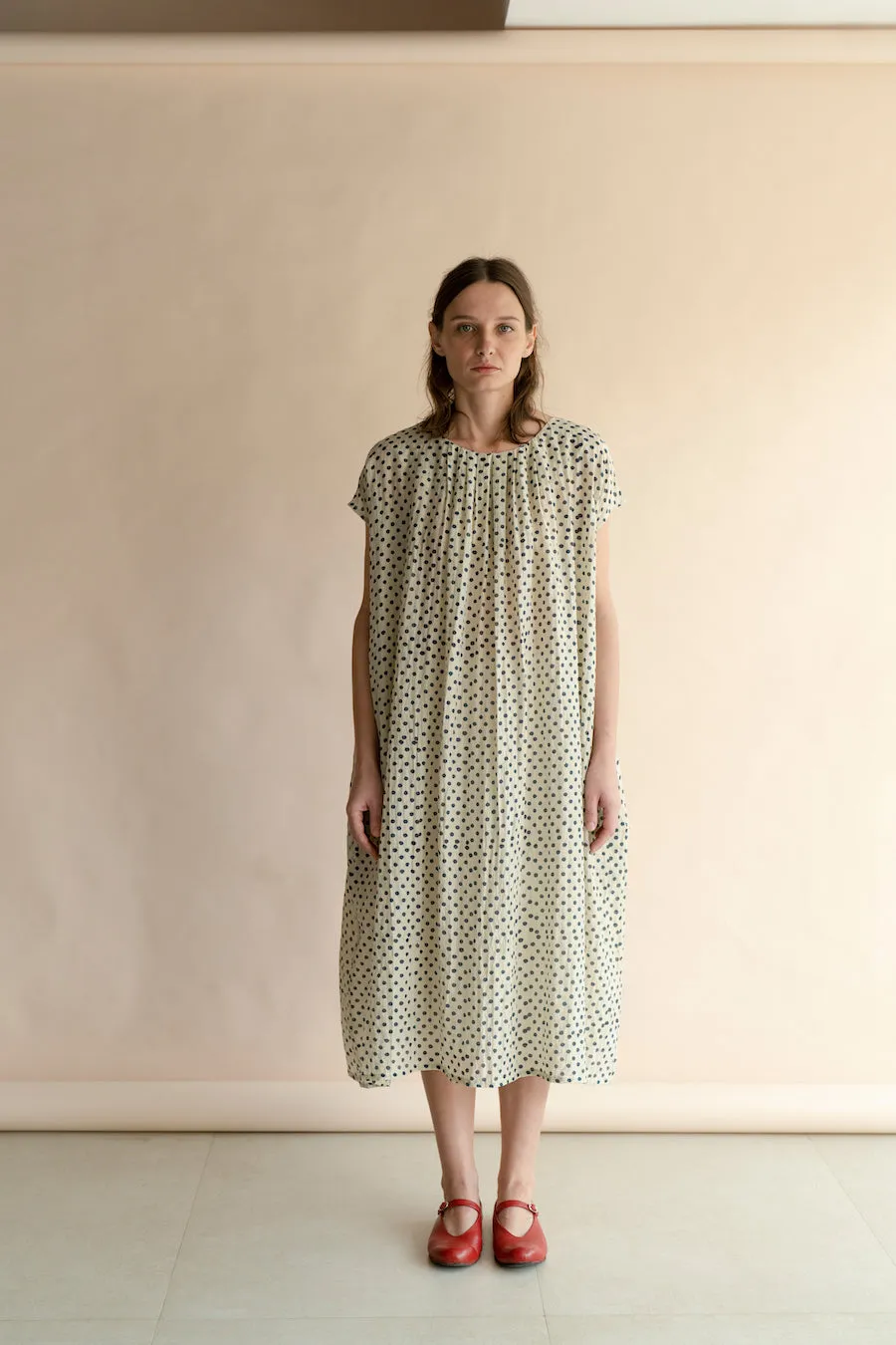 New All Season Dress Cotton Silk Mimi Polka-R.B.-Fashion Edit Runaway Bicycle