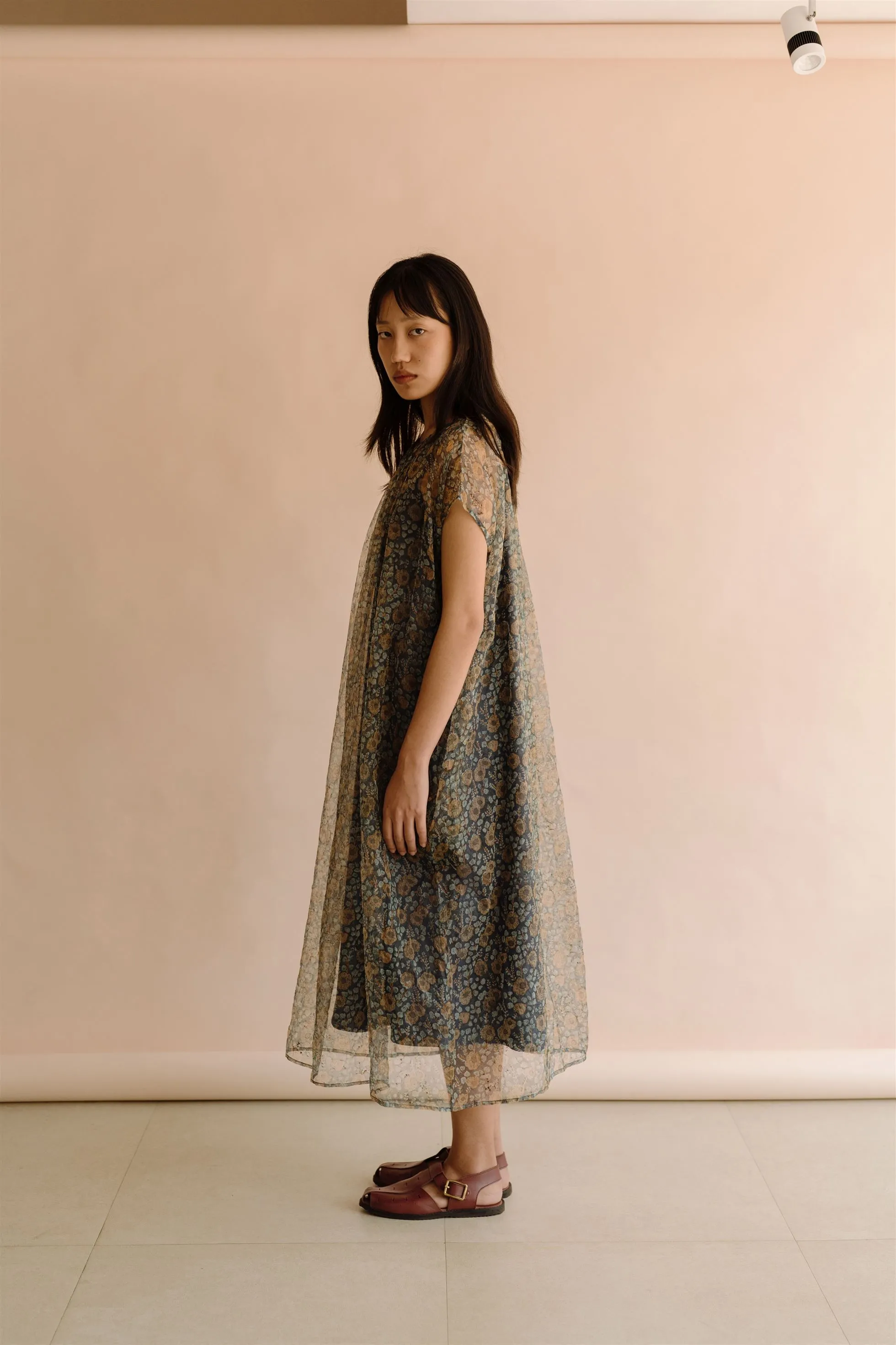 New All Season Dress Silk Organza Mimi Floral-R.B.-Fashion Edit Runaway Bicycle