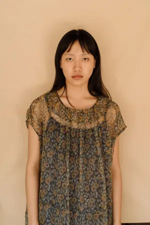 New All Season Dress Silk Organza Mimi Floral-R.B.-Fashion Edit Runaway Bicycle