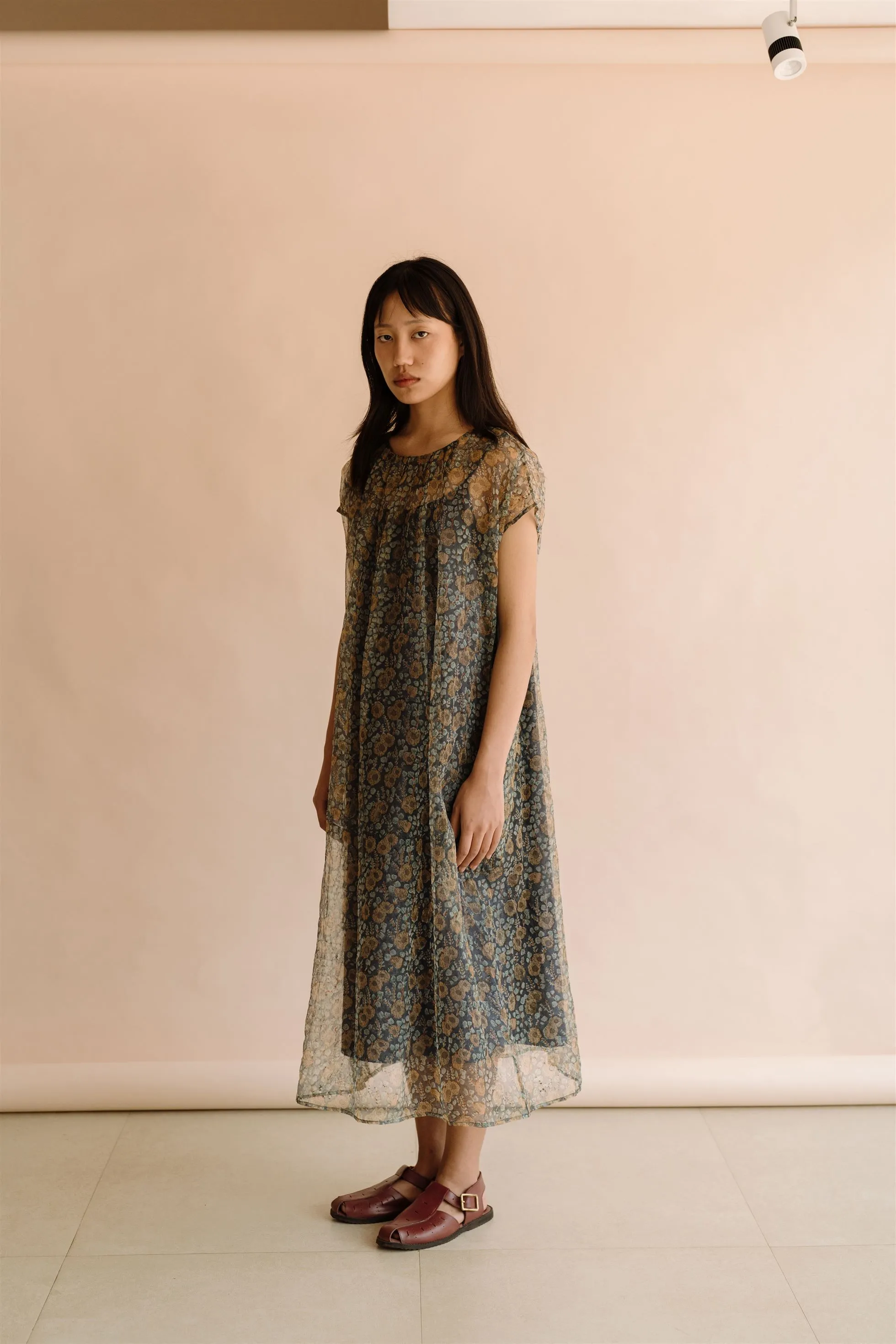New All Season Dress Silk Organza Mimi Floral-R.B.-Fashion Edit Runaway Bicycle