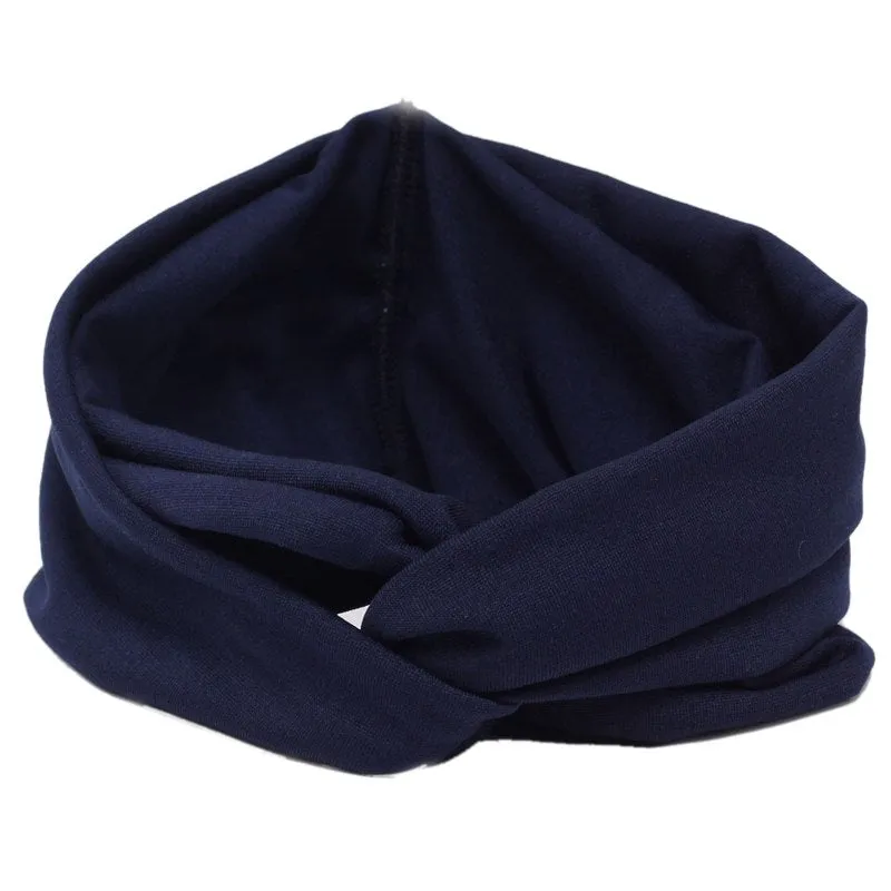 New Ladies Hairband Twist Turban Hair Accessories Yoga Headband Elastic Bow