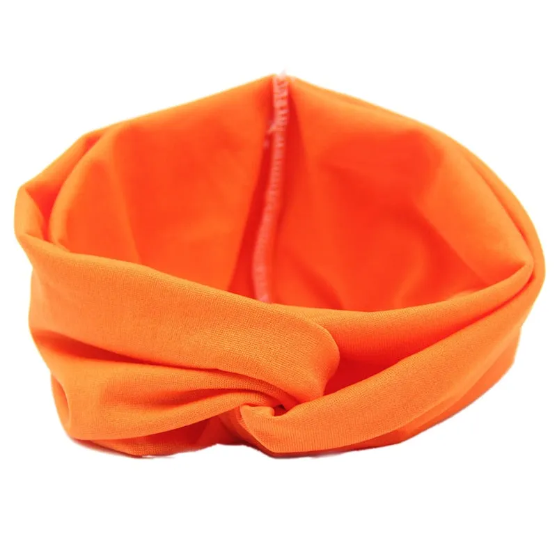 New Ladies Hairband Twist Turban Hair Accessories Yoga Headband Elastic Bow