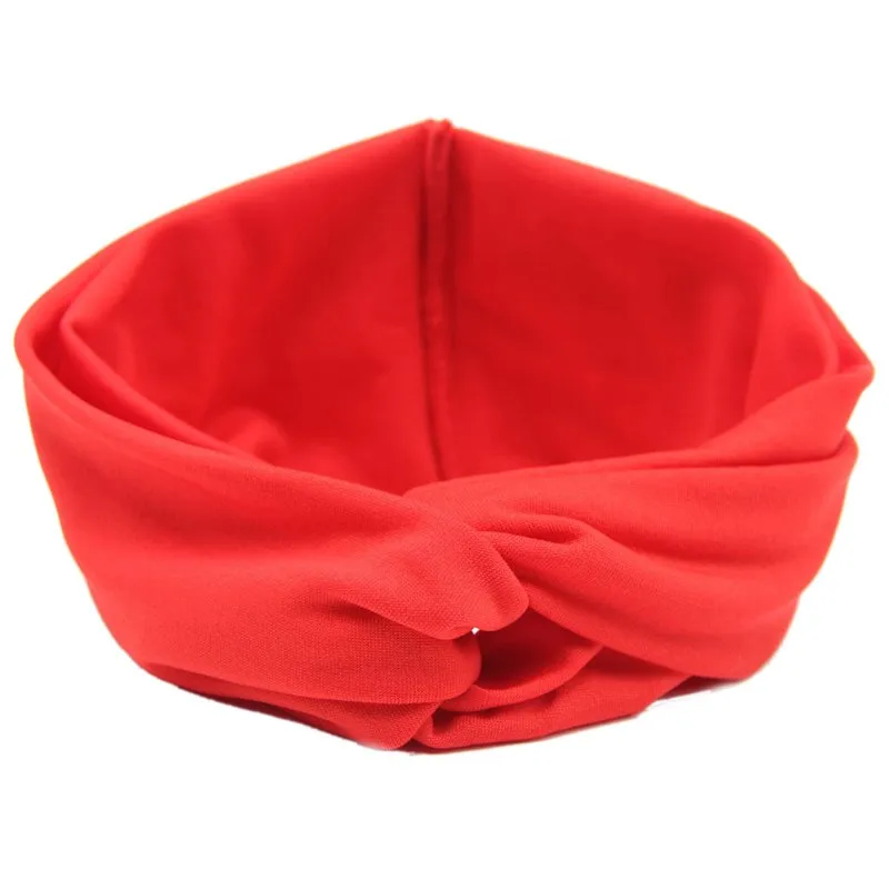 New Ladies Hairband Twist Turban Hair Accessories Yoga Headband Elastic Bow